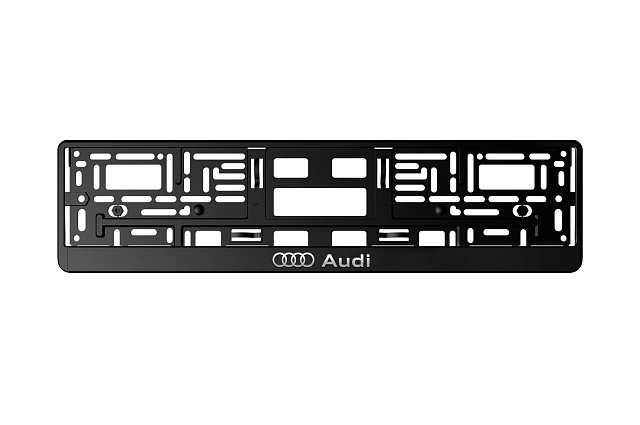 Рамка автомобильного номера автостандарт рельеф AUDI