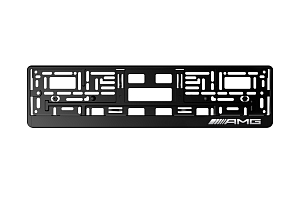 Рамка автомобильного номера автостандарт рельеф AMG (RP-024)