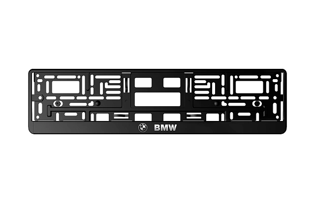 Рамка автомобильного номера автостандарт рельеф BMW