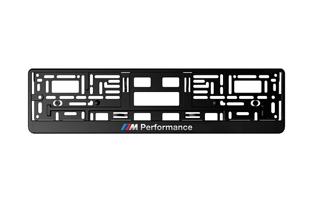 Рамка автомобильного номера автостандарт рельеф ///M Performance